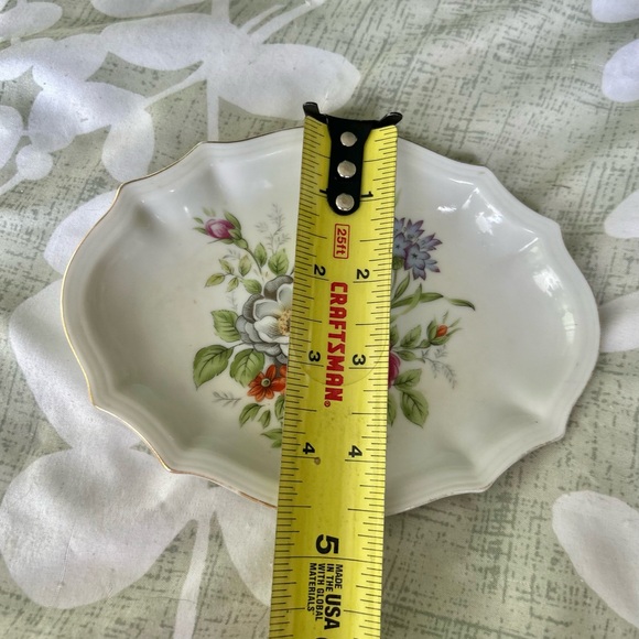 VTG Floral Bathroom Kitchen Sink Dainty Elegant Floral Bar Soap Dish Holder - Picture 4 of 6